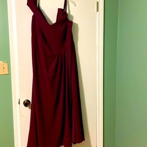 Wine Davids Bridal Bridesmaid dress